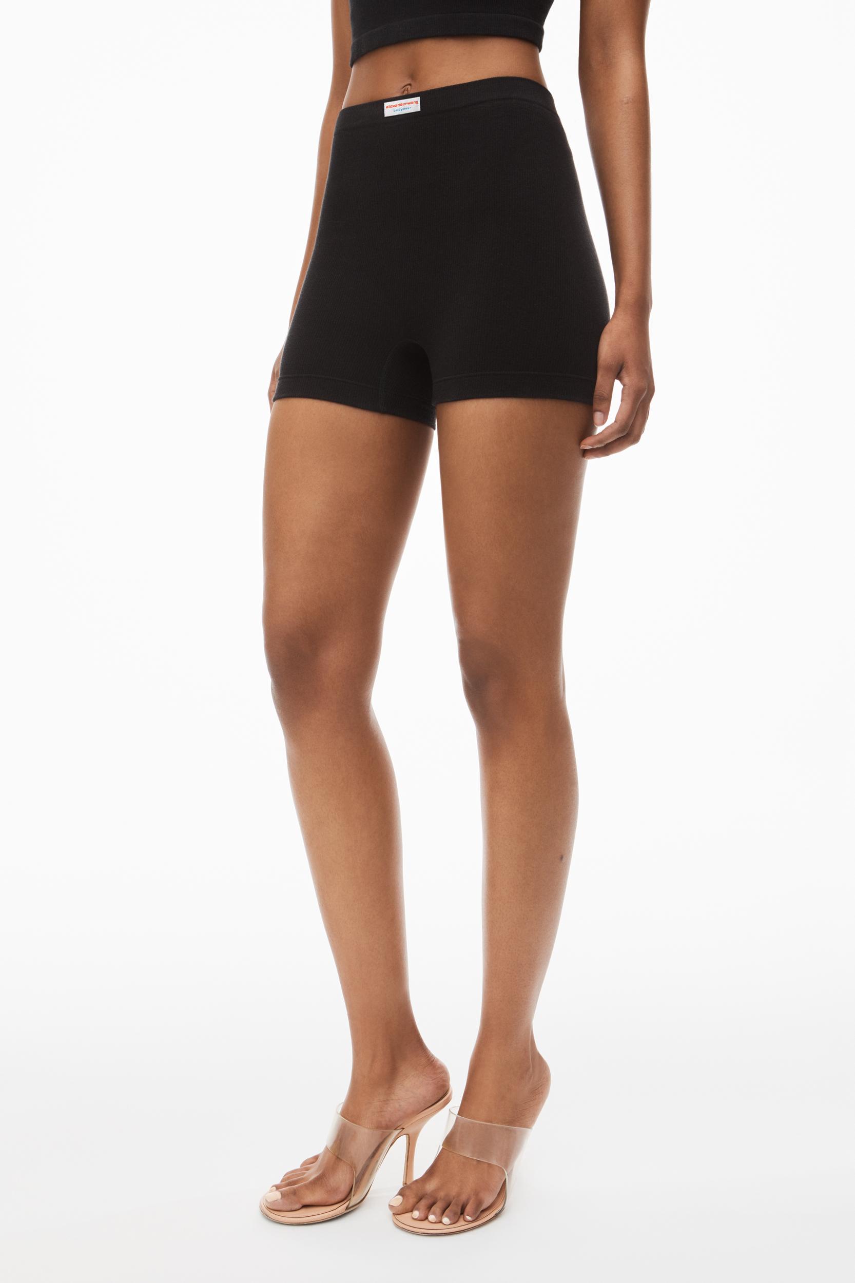 Bike Short In In Seamless Ribbed Knit Product Image