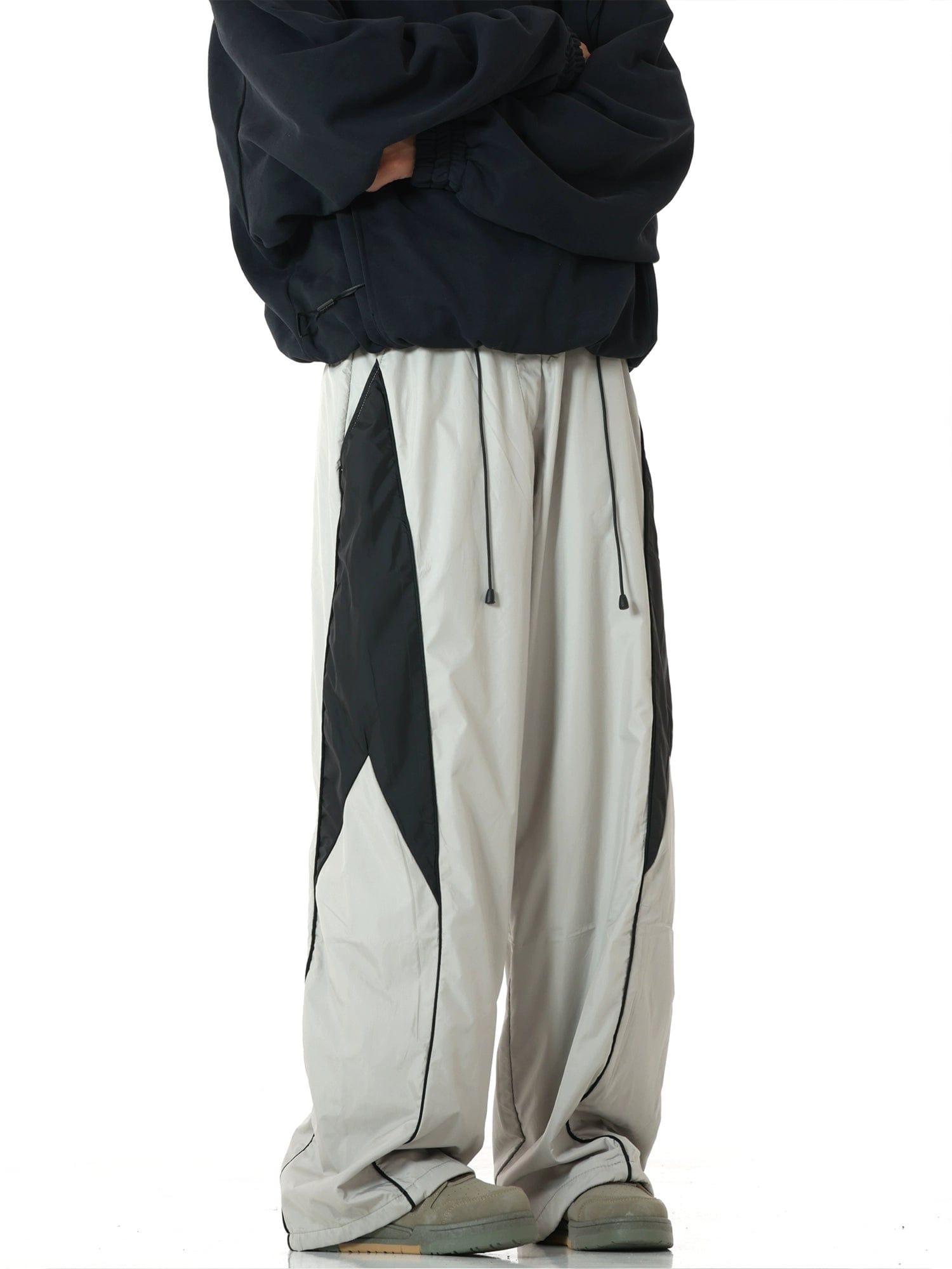 RT No. 11192 CONTRAST RETRO STYLE SPORT PANTS Product Image