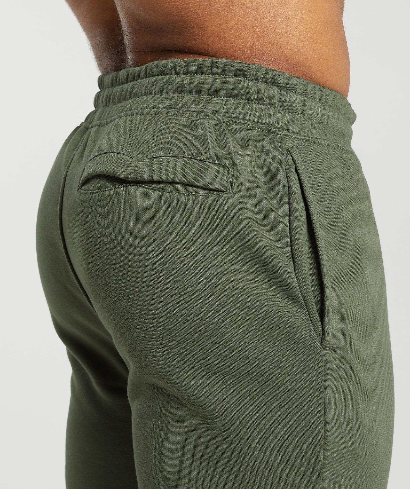 Gymshark Crest Joggers - Core Olive Male Product Image