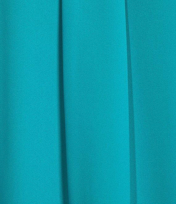 Investments Petite Size Caroline Signature V-Neck 3/4 Sleeve Button Front Blouse Product Image