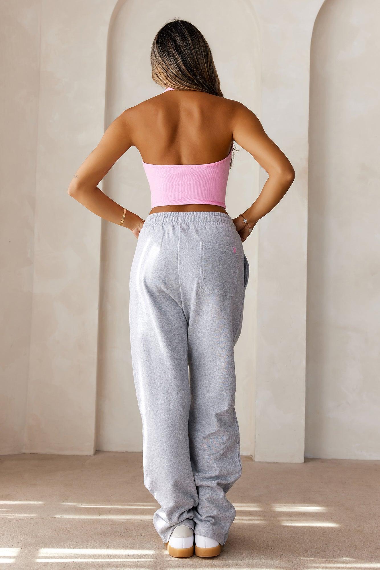 BASE Straight Leg Sweatpants Grey Marle Product Image
