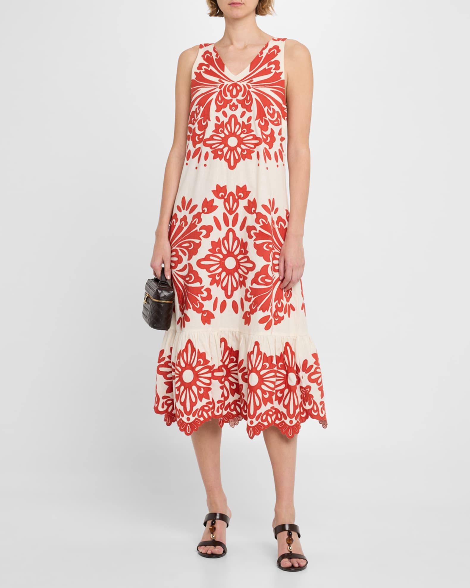 Liliana Sleeveless Appliqué Dress Product Image