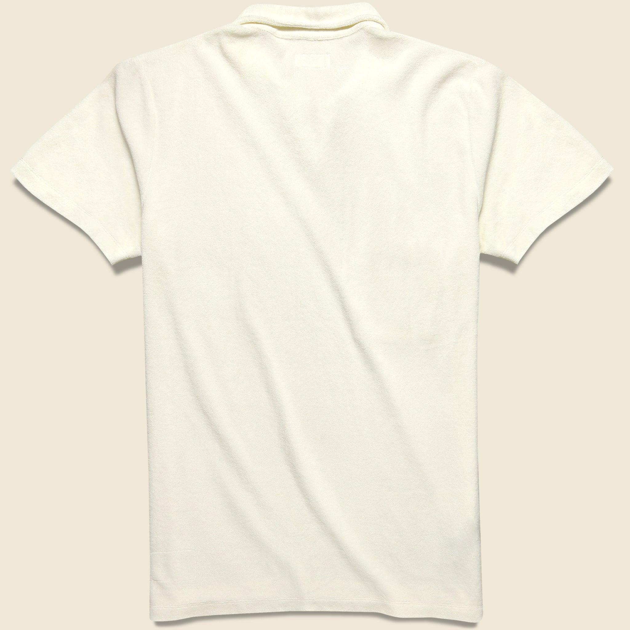 Newlyn Terry Polo - Ecru Product Image