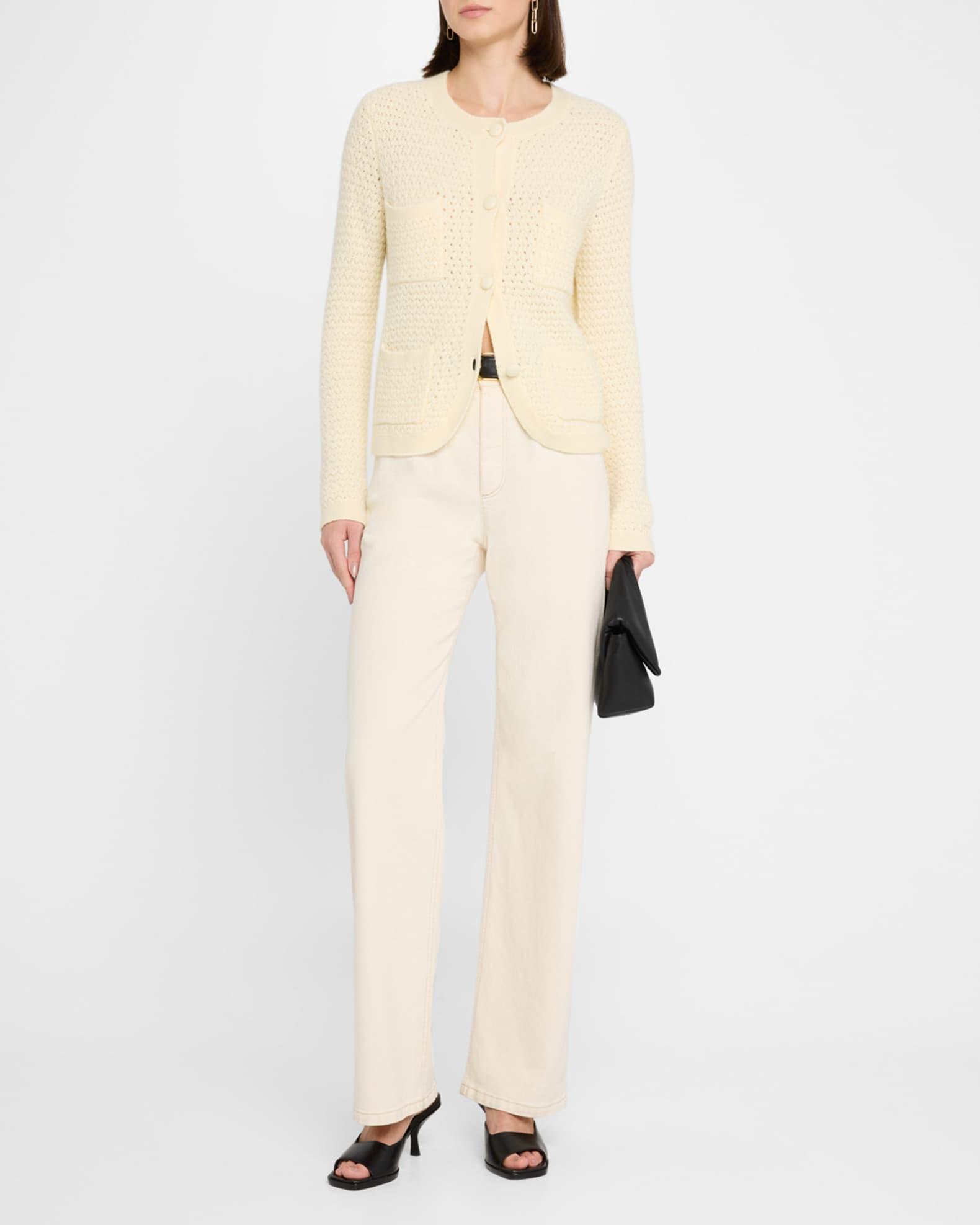 Tulip Tweed-Knit Cashmere Cardigan Product Image