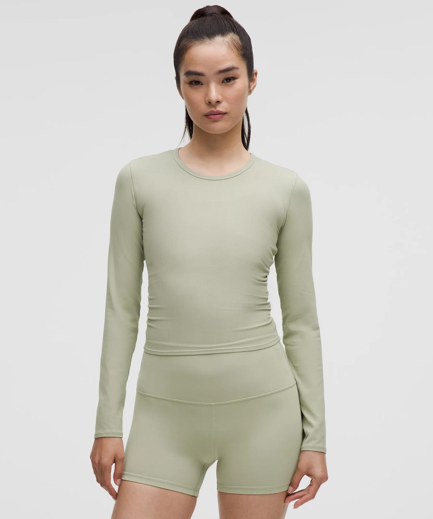 All It Takes Back-Twist Ribbed Long-Sleeve Shirt Product Image