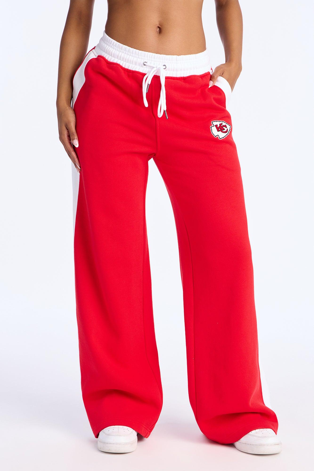 NFL Kansas City Chiefs Sweatpants - Red/combo Female Product Image