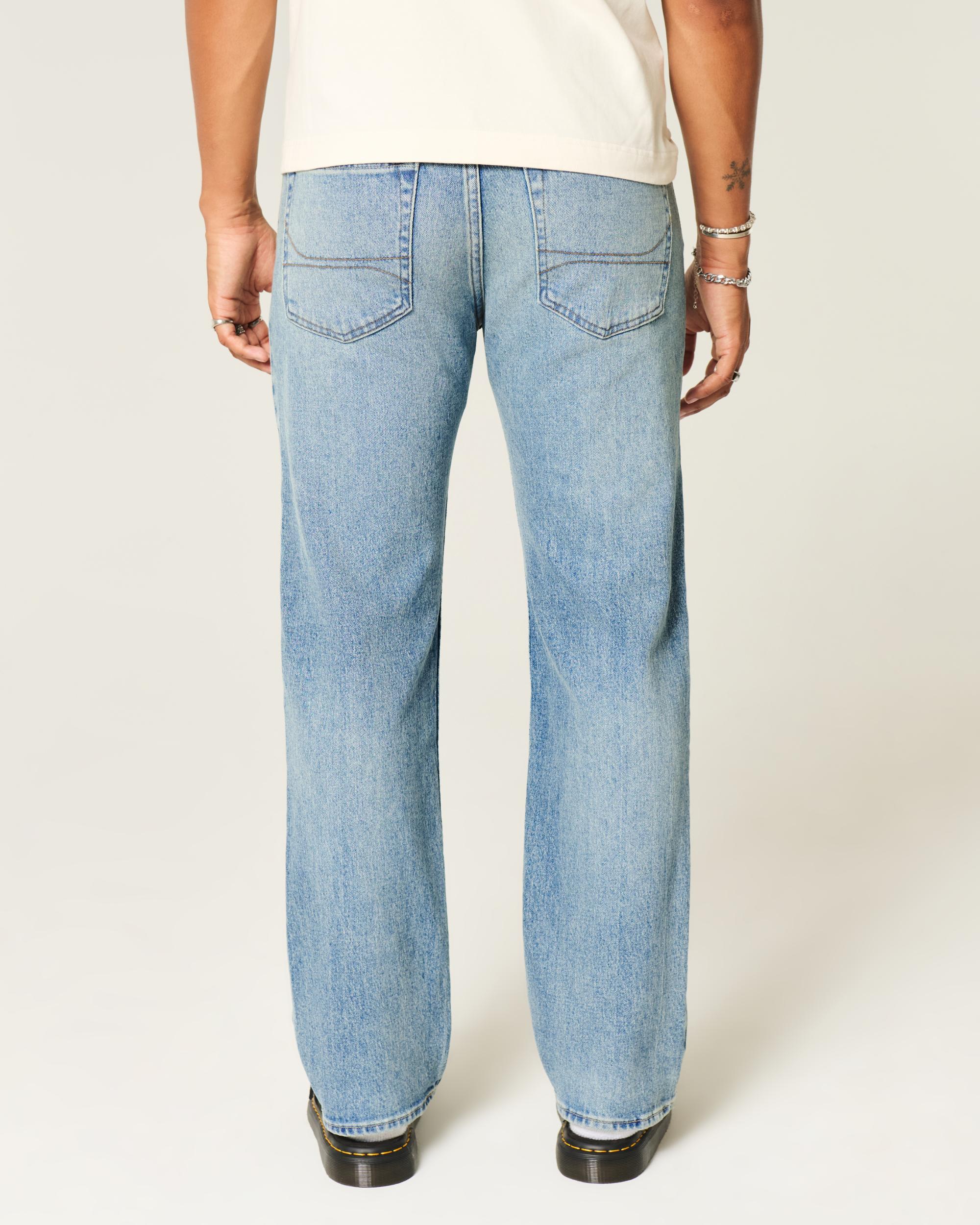 Medium Wash Straight Jeans Product Image