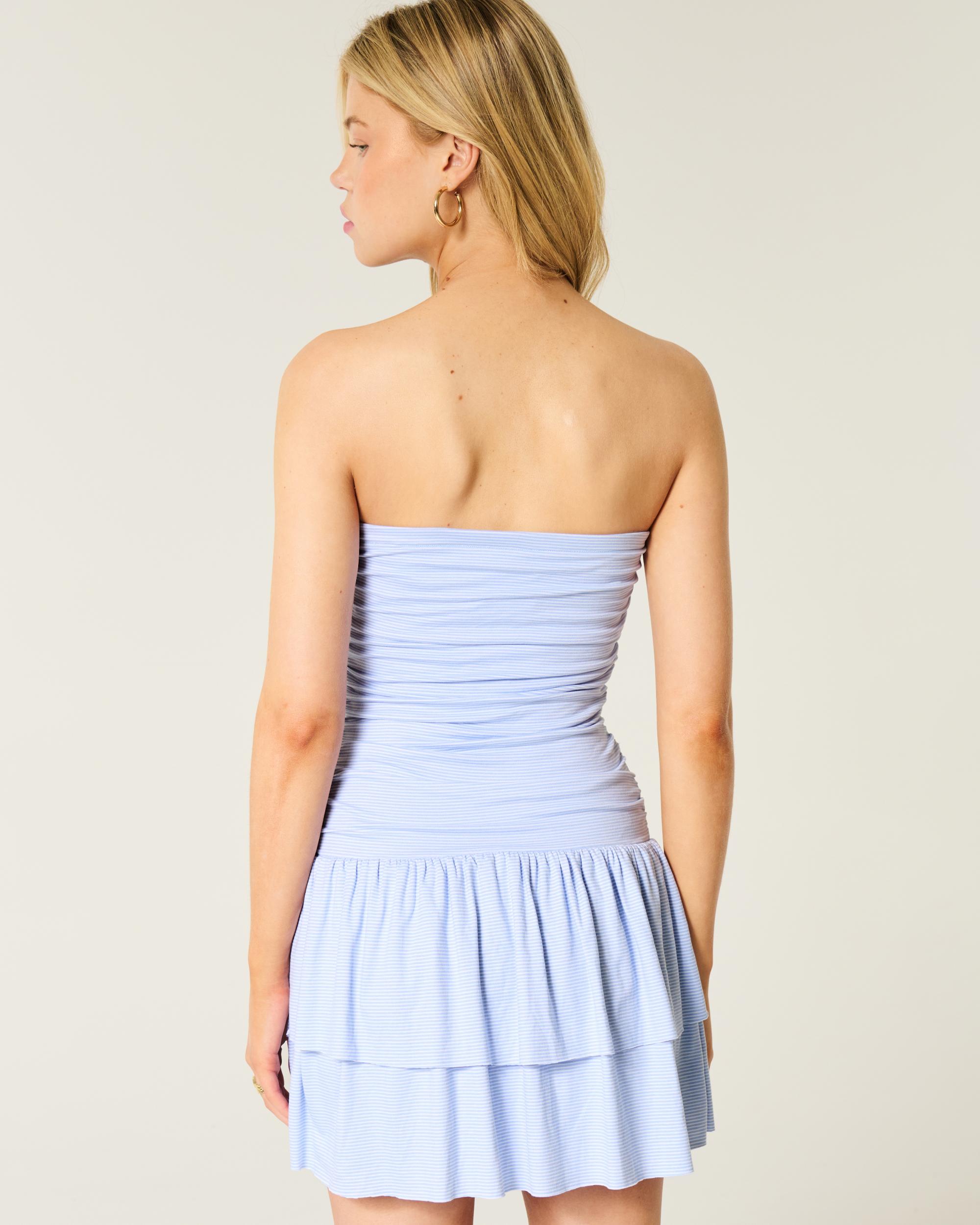 Strapless Knit Skort Dress Product Image