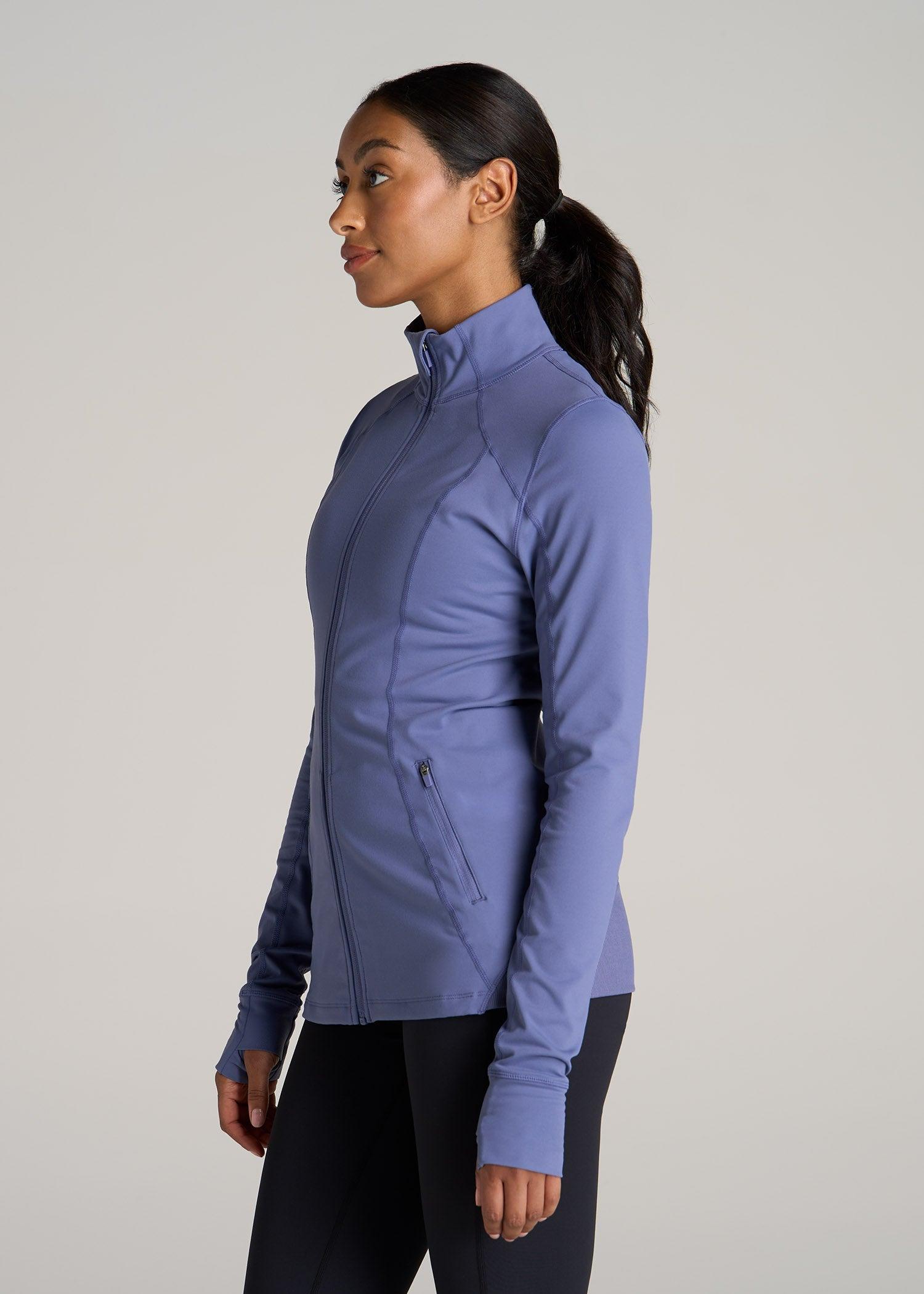 Women's Athletic Zip-Up Jacket for Tall Women in Marlin Blue Female Product Image