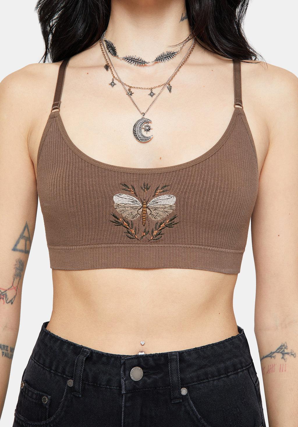 Griffinfly Embroidered Seamless Bralet Set Product Image
