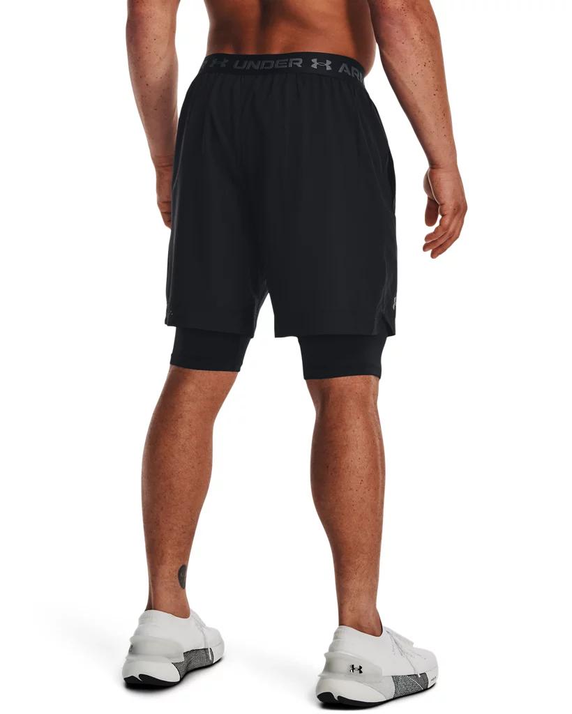 Under Armour Mens Under Armour Vanish Woven Shorts With Heat Gear - Mens Black/Black/Pitch Grey Product Image