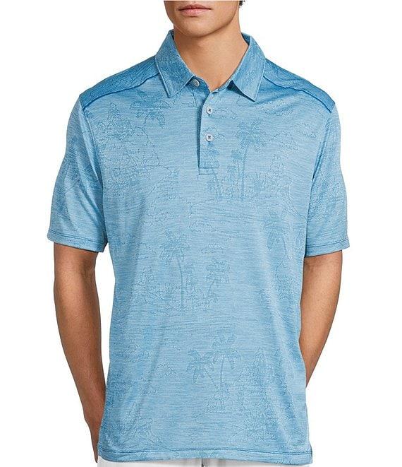 Tommy Bahama Big & Tall IslandZone Palm Coast Isles Short-Sleeve Polo Shirt Product Image