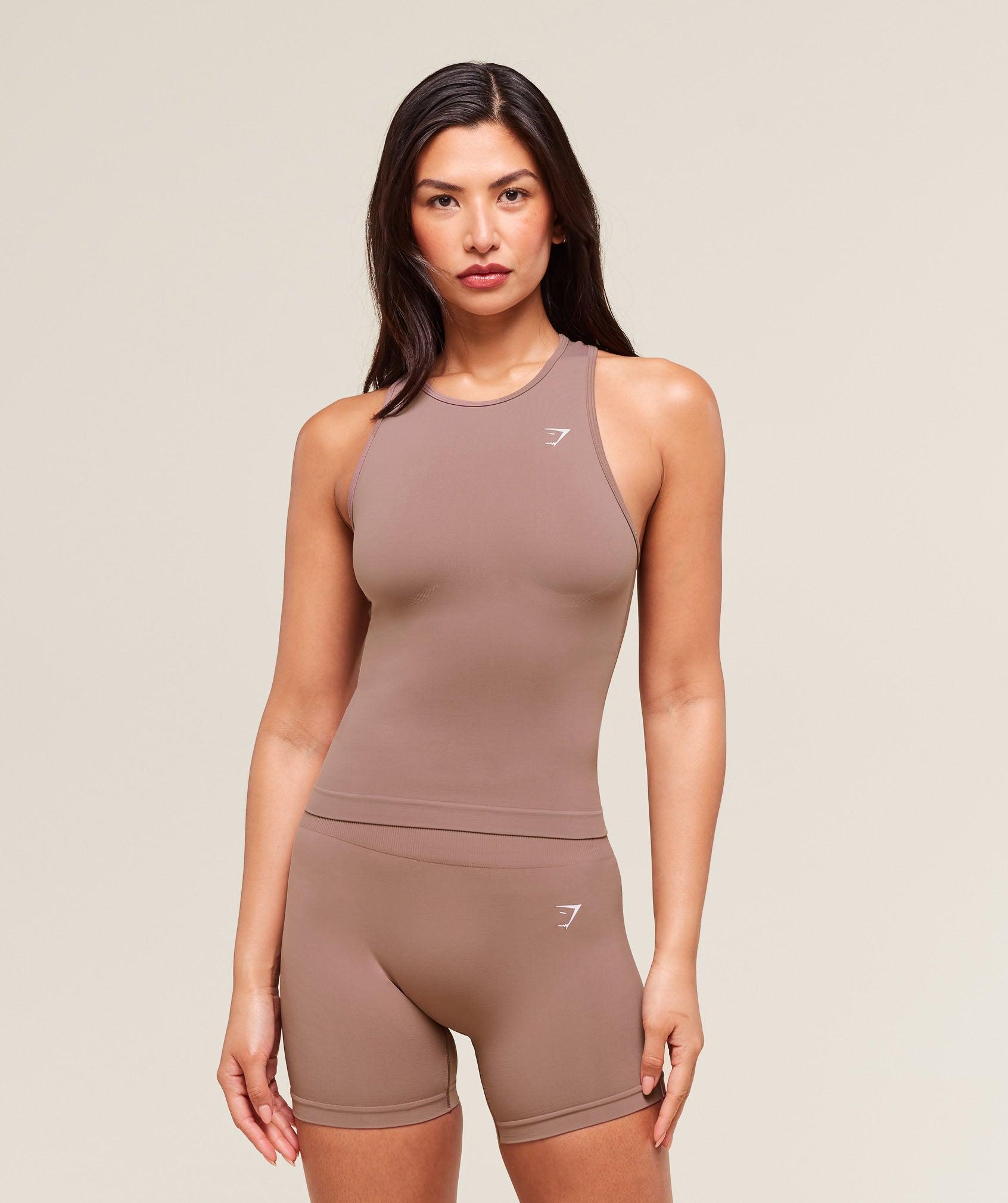 Gymshark Everyday Seamless Tight Fit Tank - Chestnut Pink Female Product Image