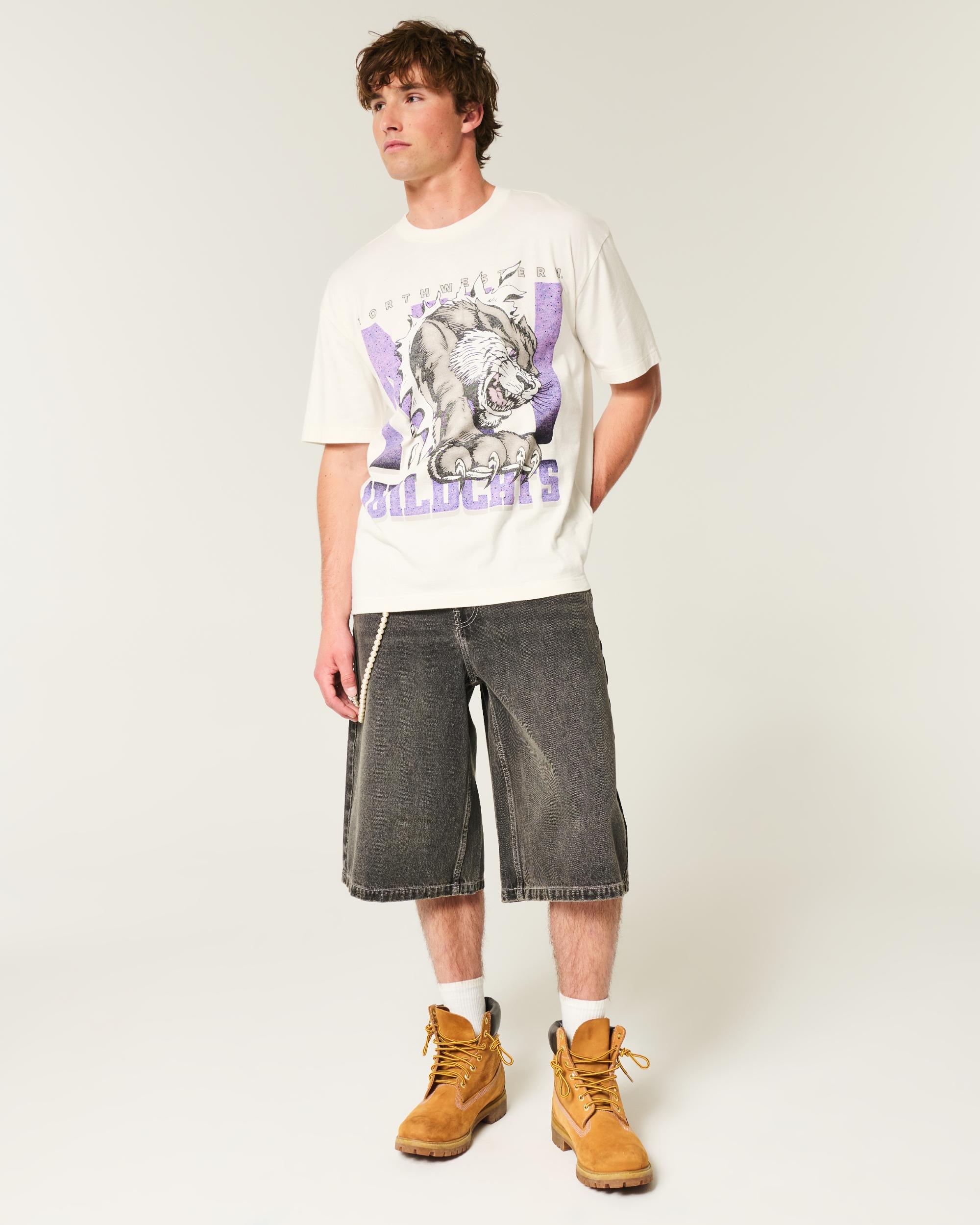 Boxy Northwestern University Wildcats Graphic Tee Product Image