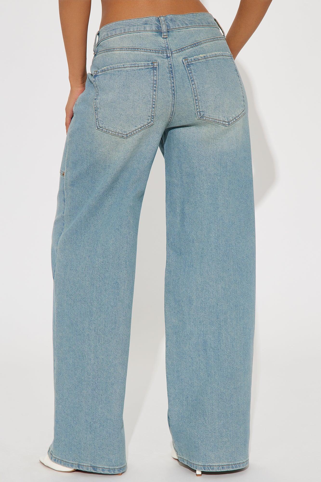 Already There Stretch Baggy Jeans - Vintage Wash Product Image