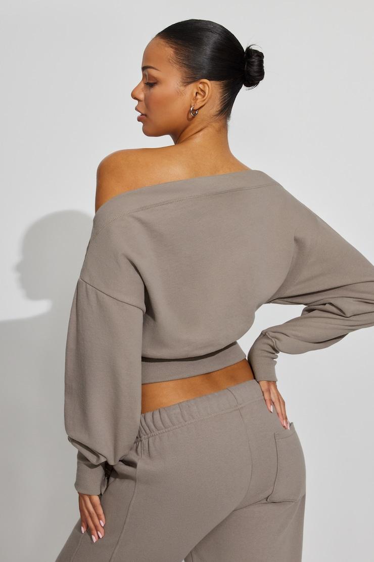 SoftTerry™ Rib Off Shoulder Sweater Product Image