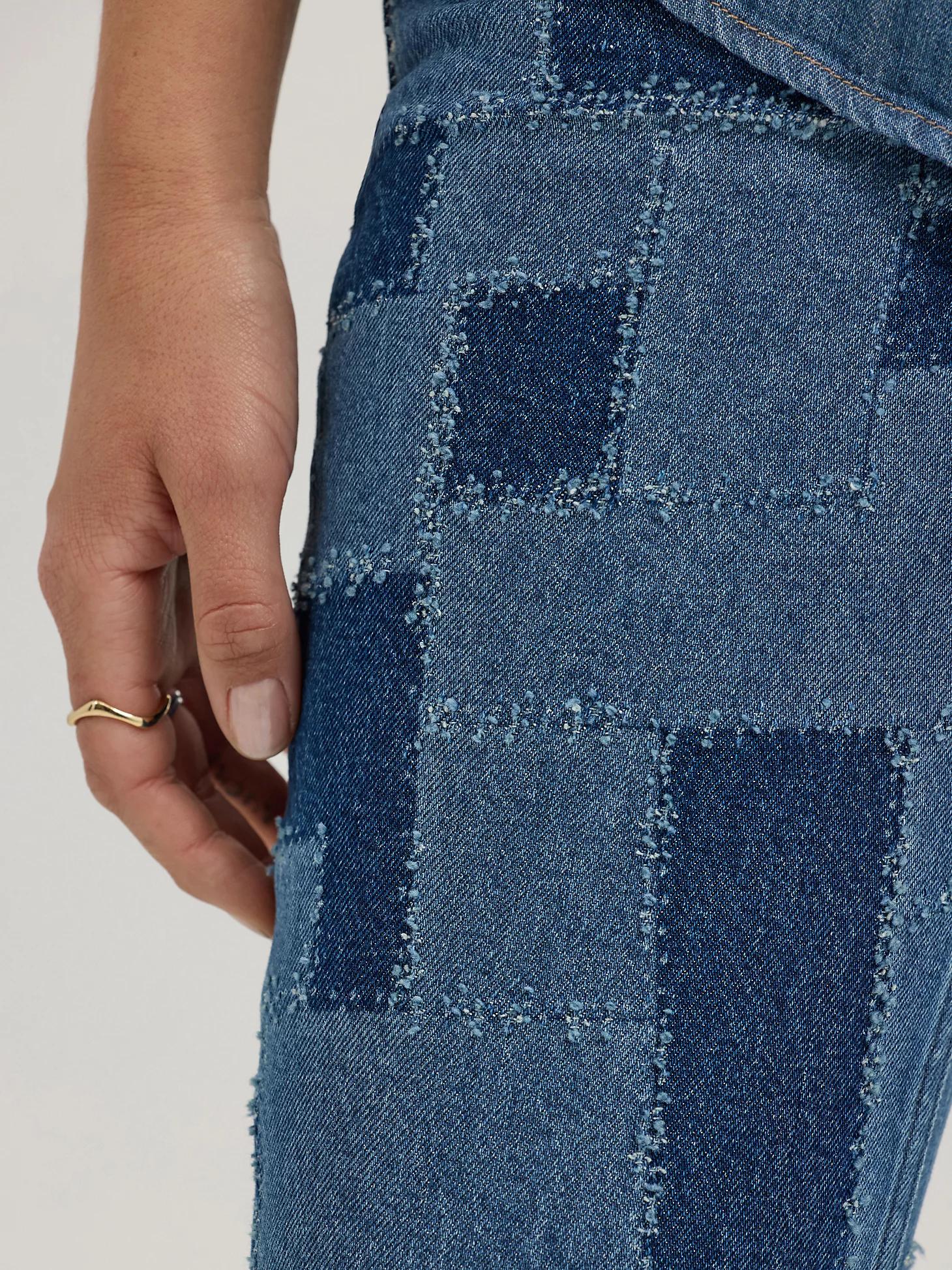 Women's High Rise Patchwork Flare Jean | Women's Jeans | Lee® Product Image