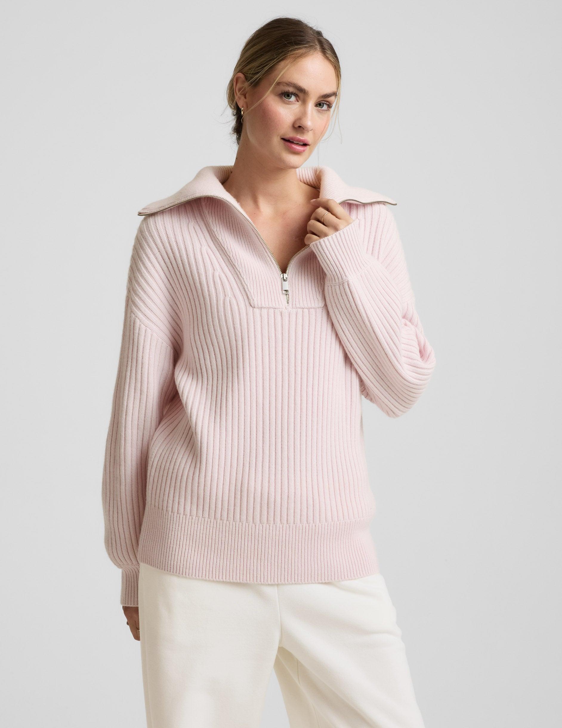Wool Blend Collared Pullover Product Image