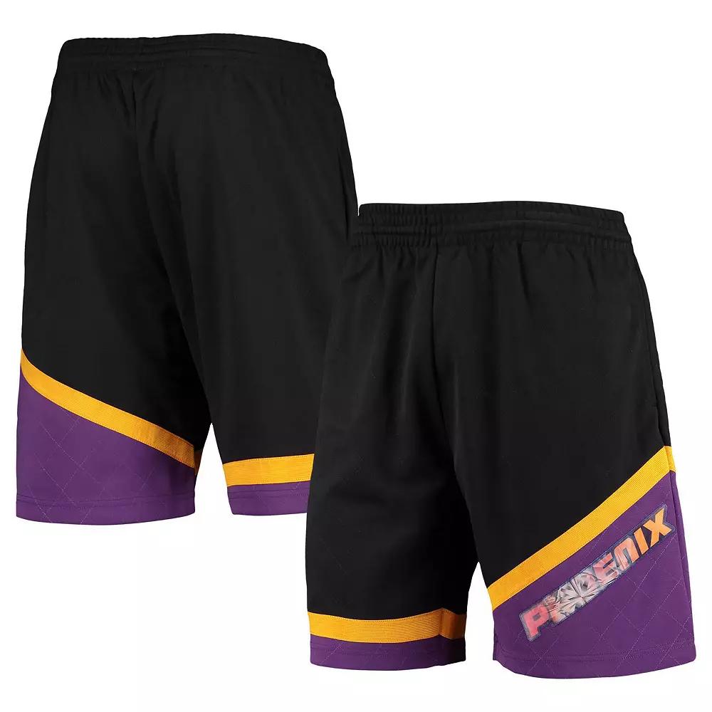 Men's Mitchell & Ness Black Phoenix Suns Hardwood Classics 75th Anniversary Swingman Shorts,  Product Image