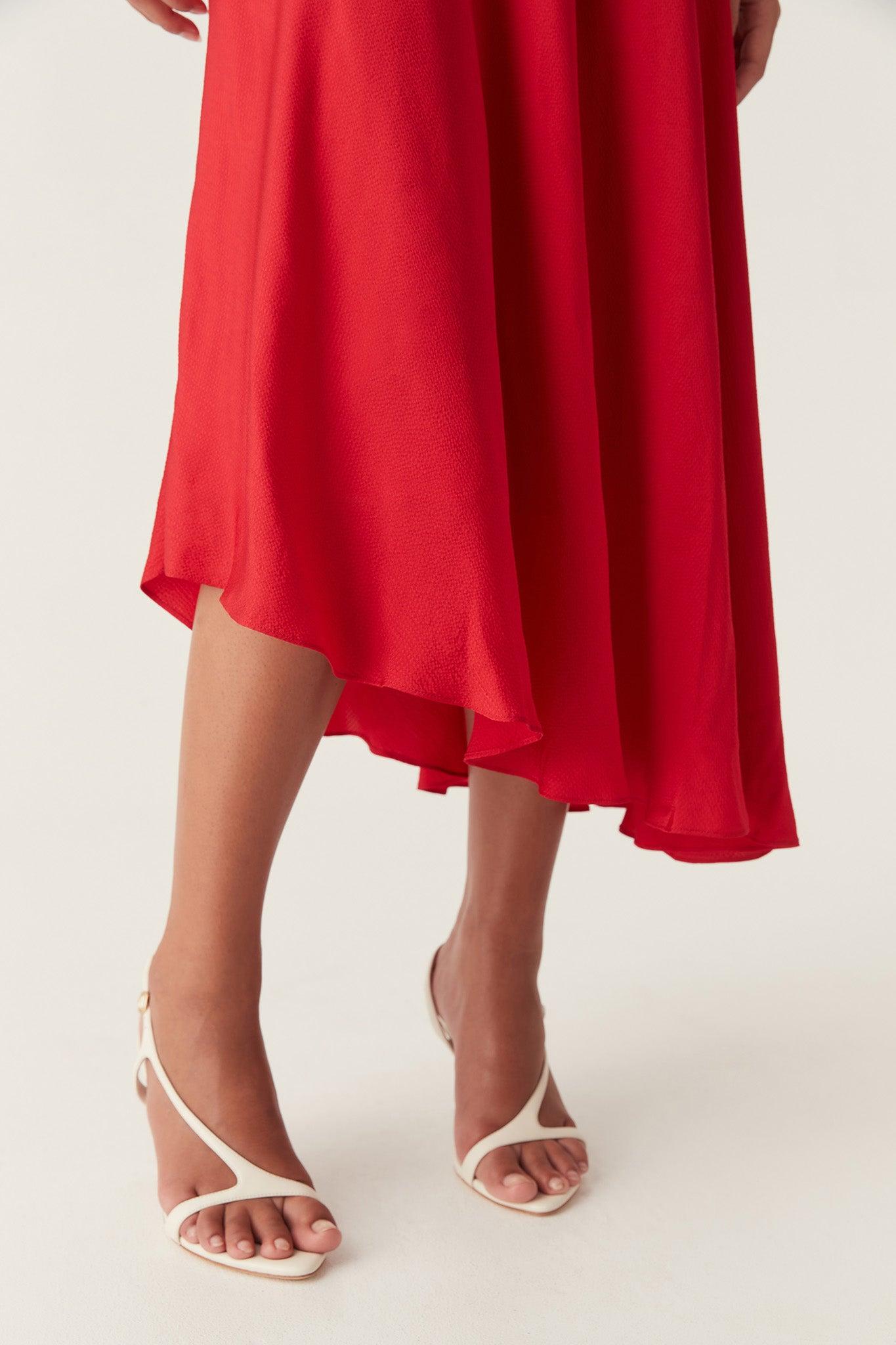 Valeria Asymmetric Midi Skirt Product Image