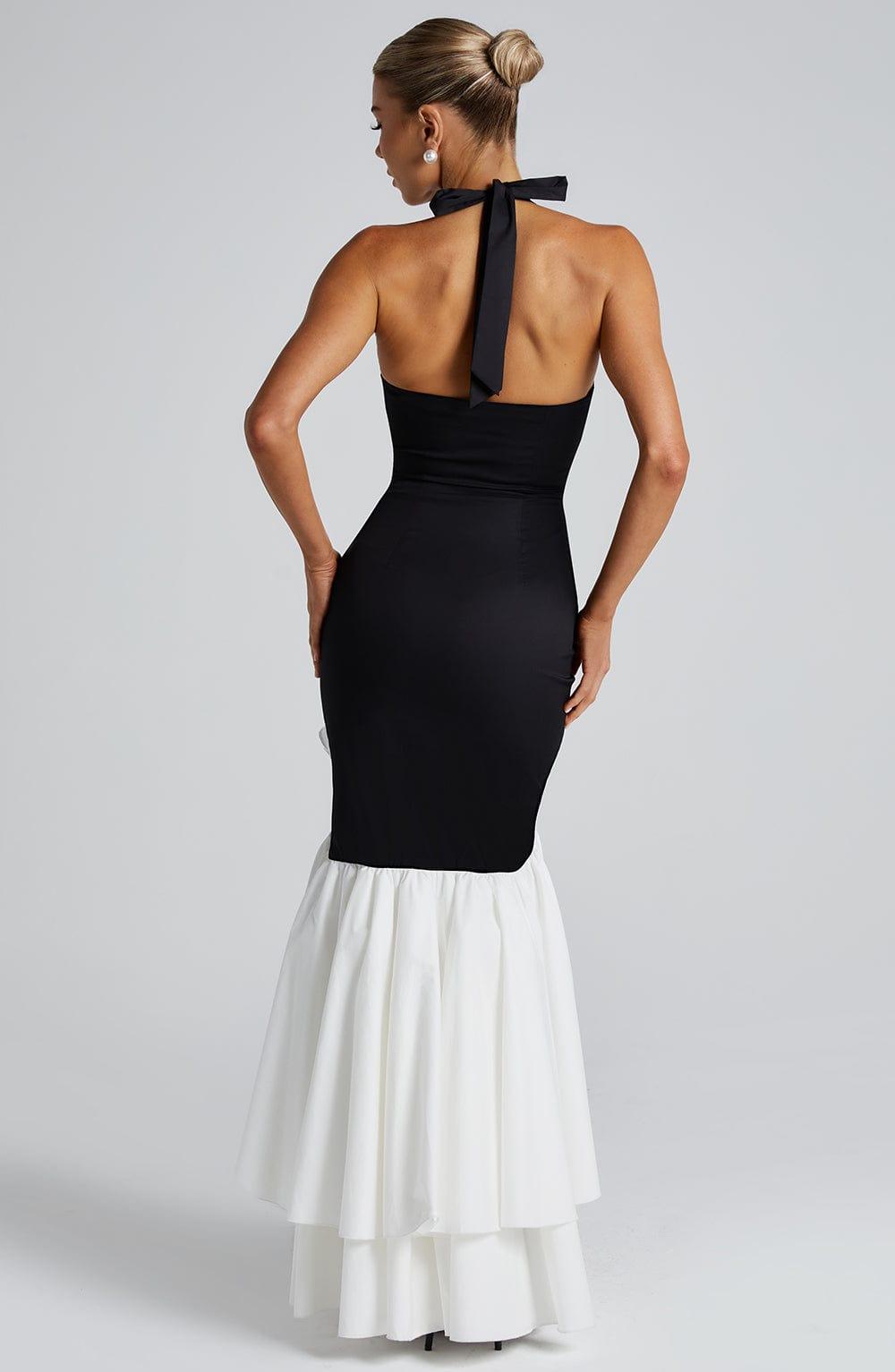 Veronique Maxi Dress - Black/White Product Image