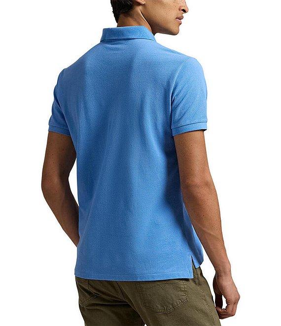 Polo Ralph Lauren Custom Slim Fit Solid Mesh Polo Shirt Product Image