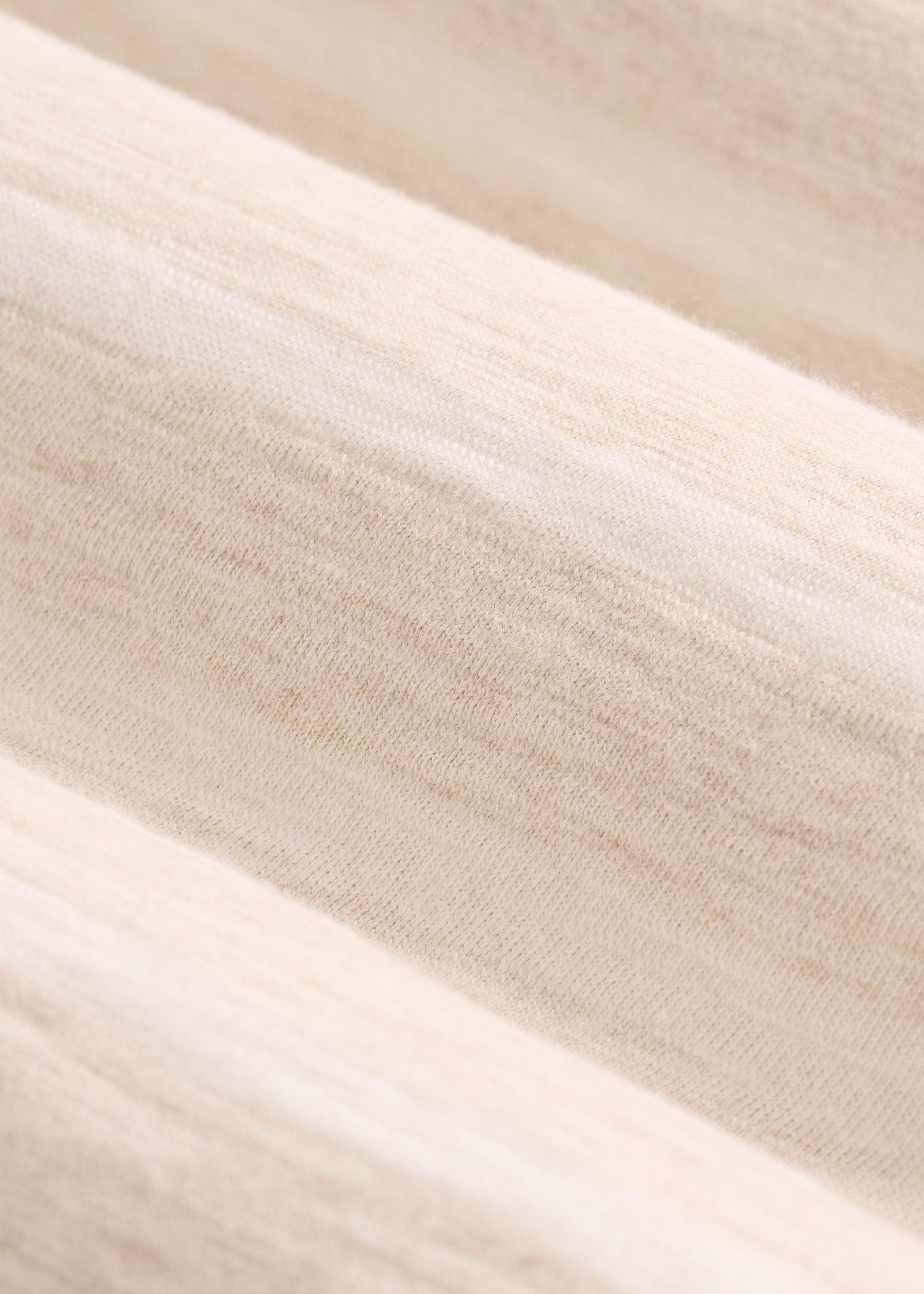 REGULAR-FIT Striped Tee for Tall Men in Heathered Oatmeal and White Stripe Male Product Image