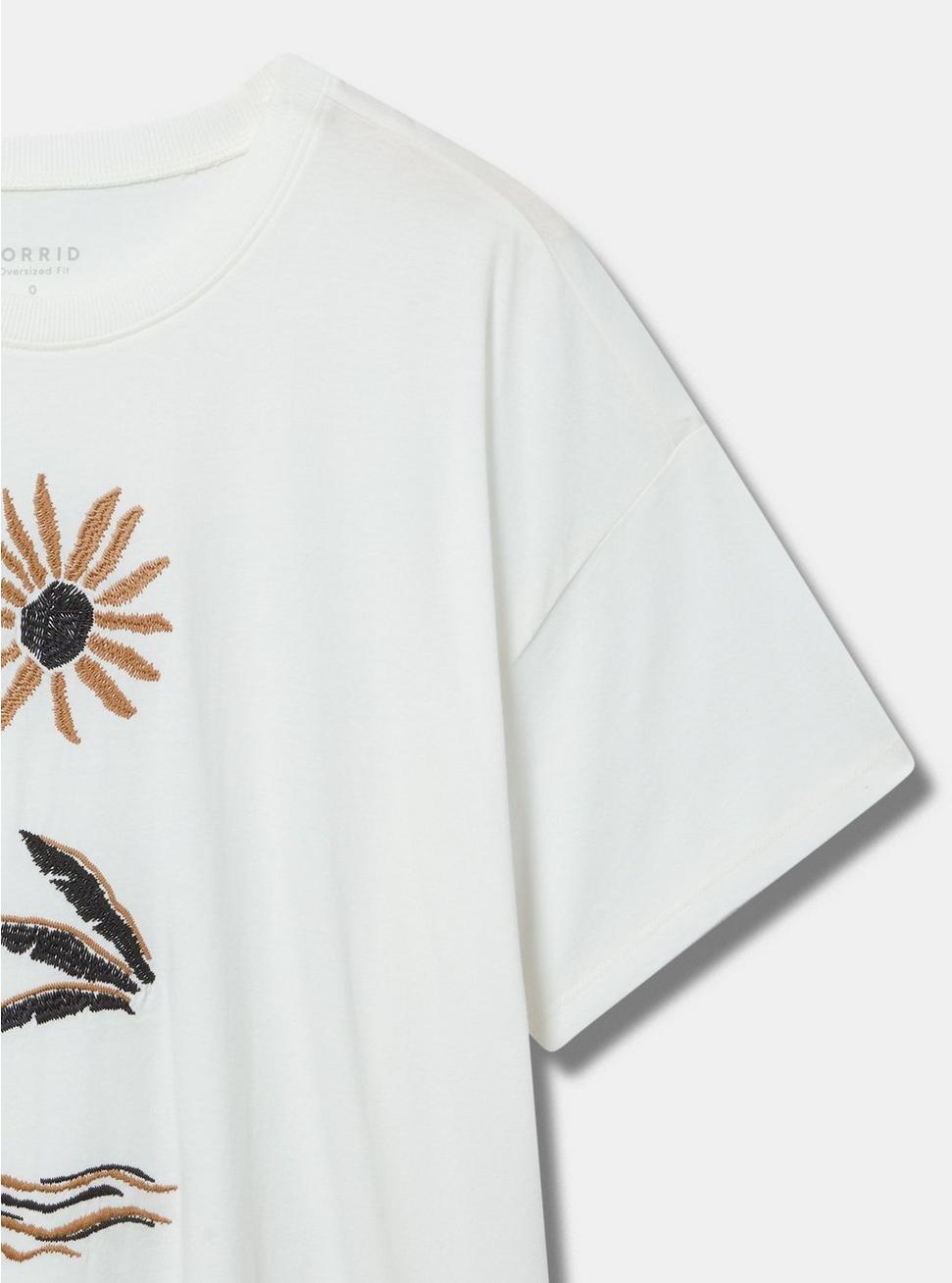 Beach Symbols Oversized Heritage Jersey Embroidered Tee Product Image