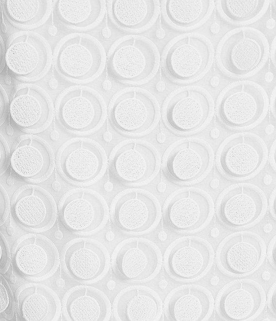 Trina Turk Bev Embroidered Dot Cut-Out Round Neck Sleeveless Sheath Mini Dress Product Image