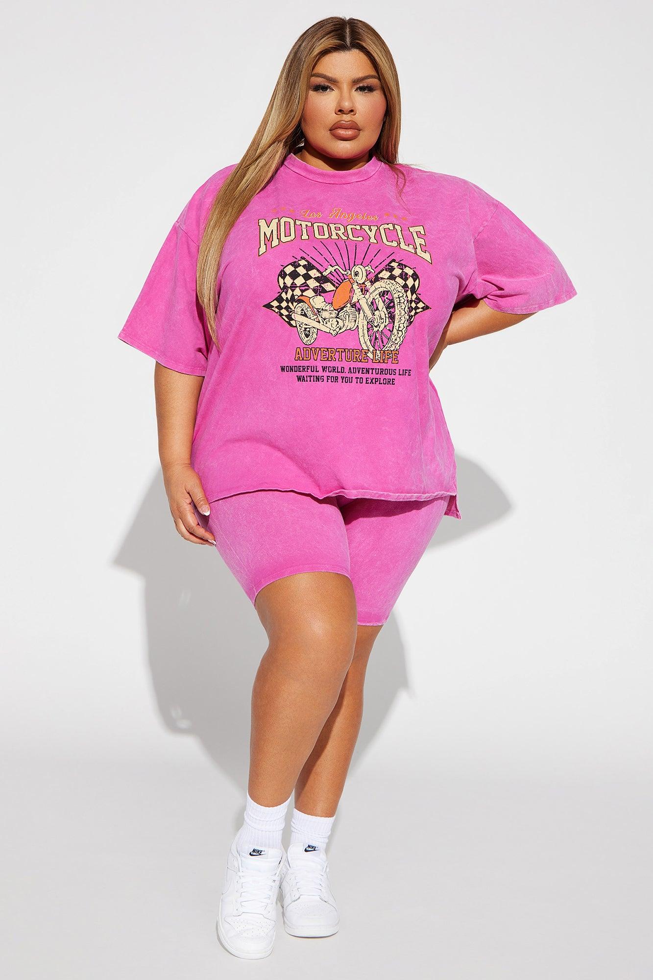 Adventure Rider Short Set - Pink Product Image