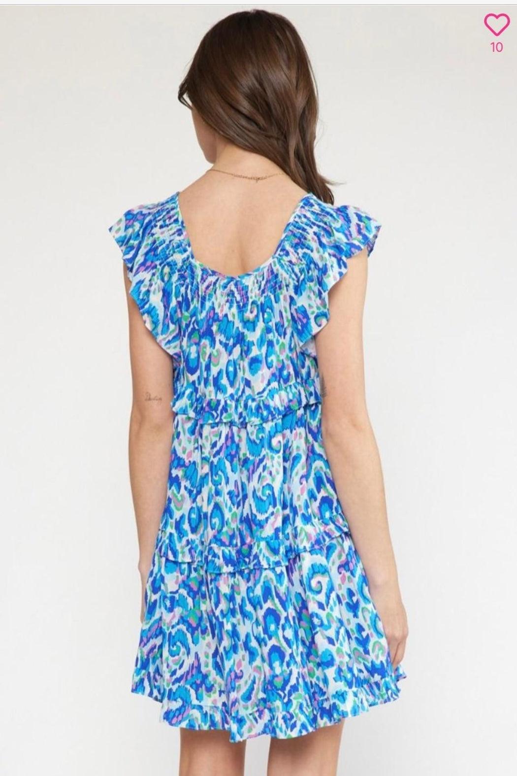 Dress, Mini Ruffled Tiered Product Image