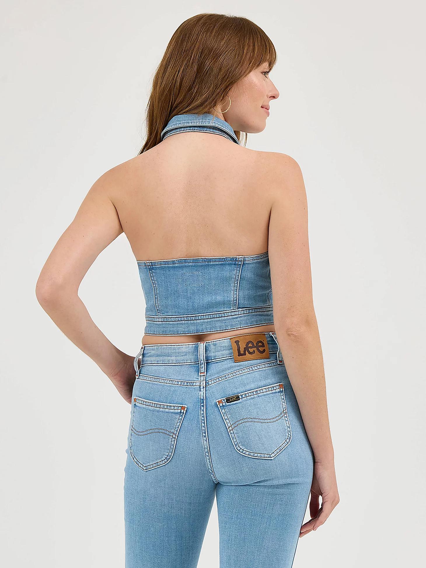 Women's Seamed Denim Halter Tank | Women's Tops & Tees | Lee® Product Image