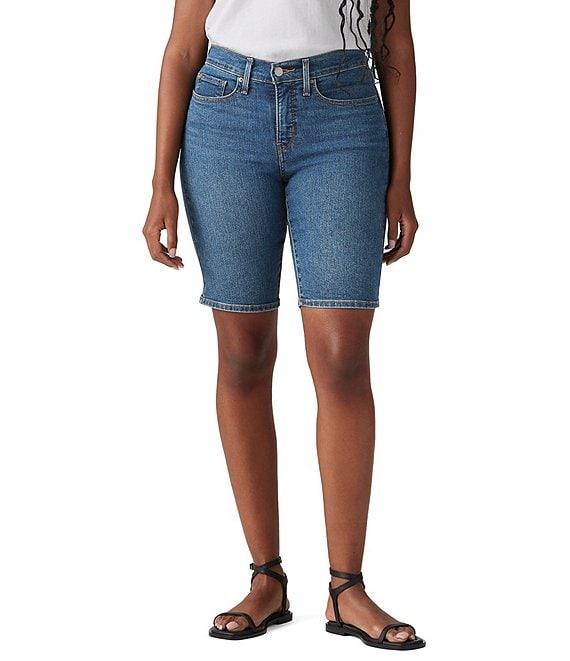 Levi's® Mid-Rise Shaping Bermuda Denim Shorts Product Image