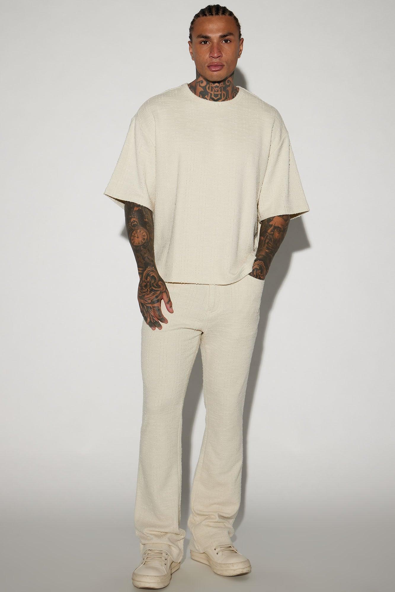 Jordan Textured Short Sleeve Tee - Off White Product Image