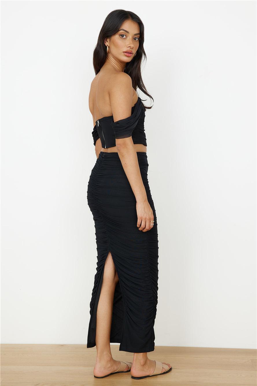 Dance Darling Maxi Skirt Black Product Image