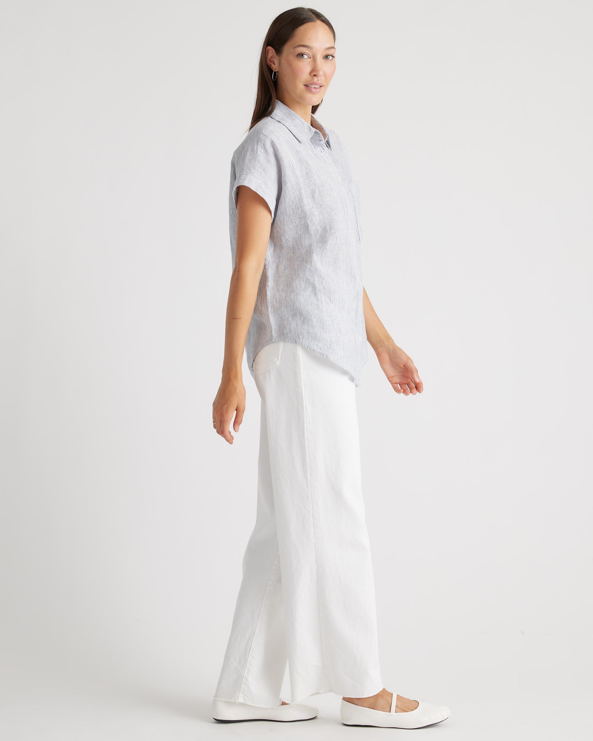 Quince | Women's 100% European Linen Camp Shirt Size XS Product Image