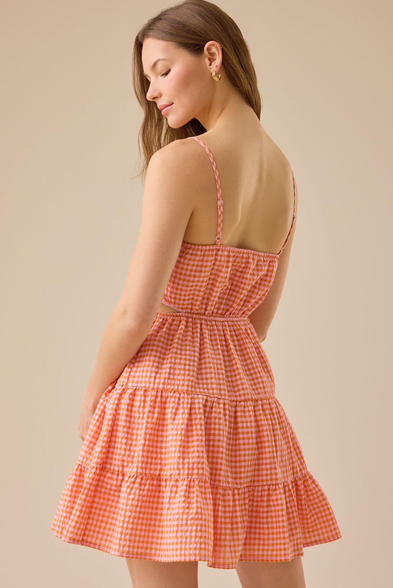 Ellise Gingham Mini Dress Product Image