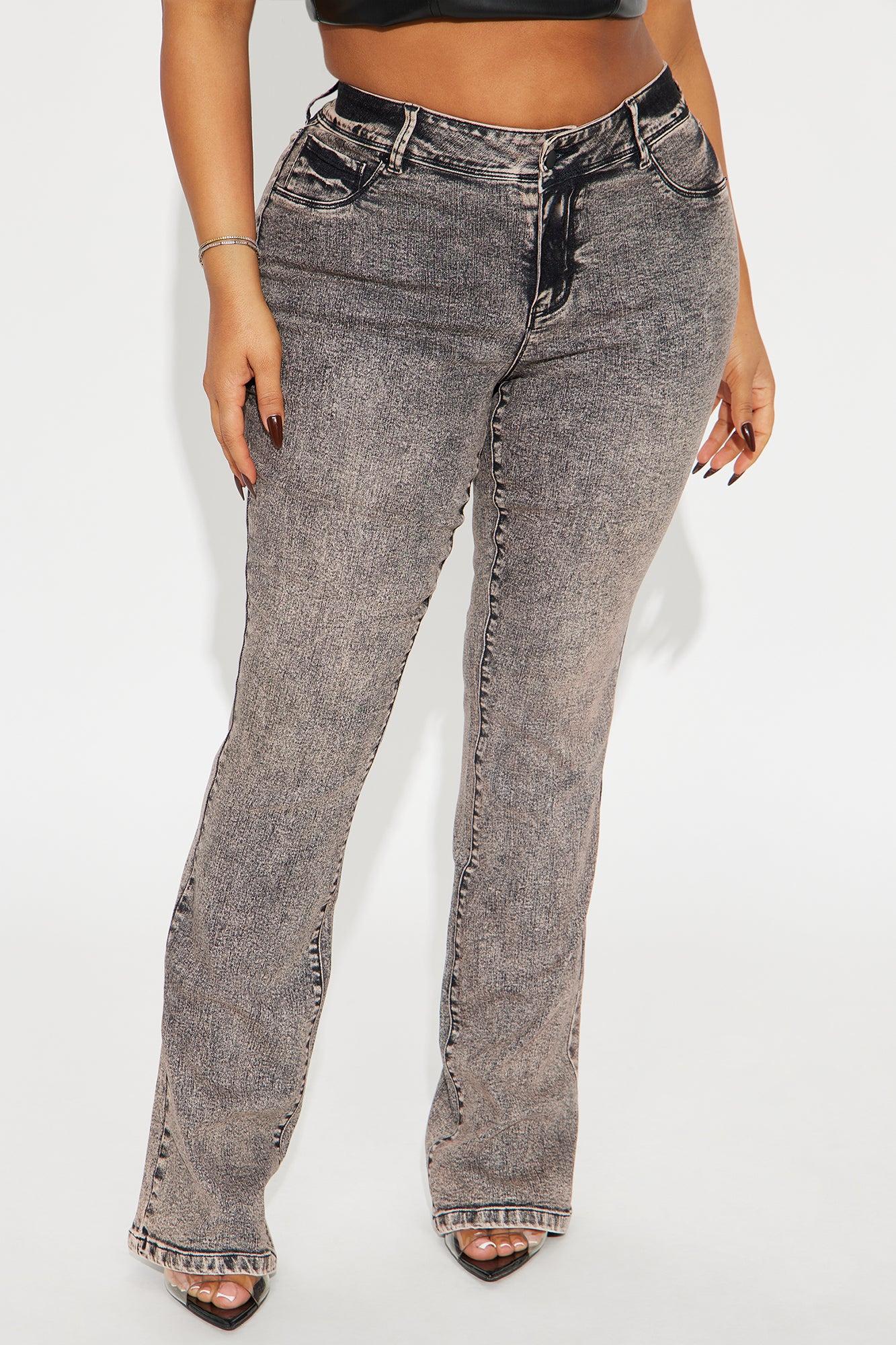 Tall Getting The Boot Mid Rise Jeans - Acid Wash Black Product Image