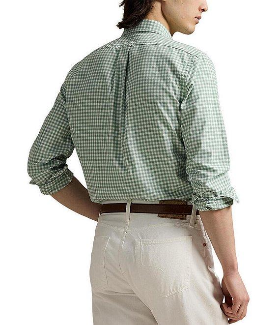 Polo Ralph Lauren Classic Fit Gingham Oxford Long Sleeve Woven Shirt Product Image