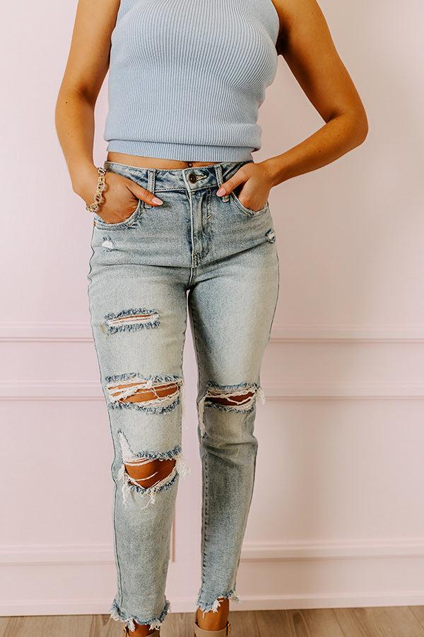 The Cely High Waist Distressed Jean Product Image