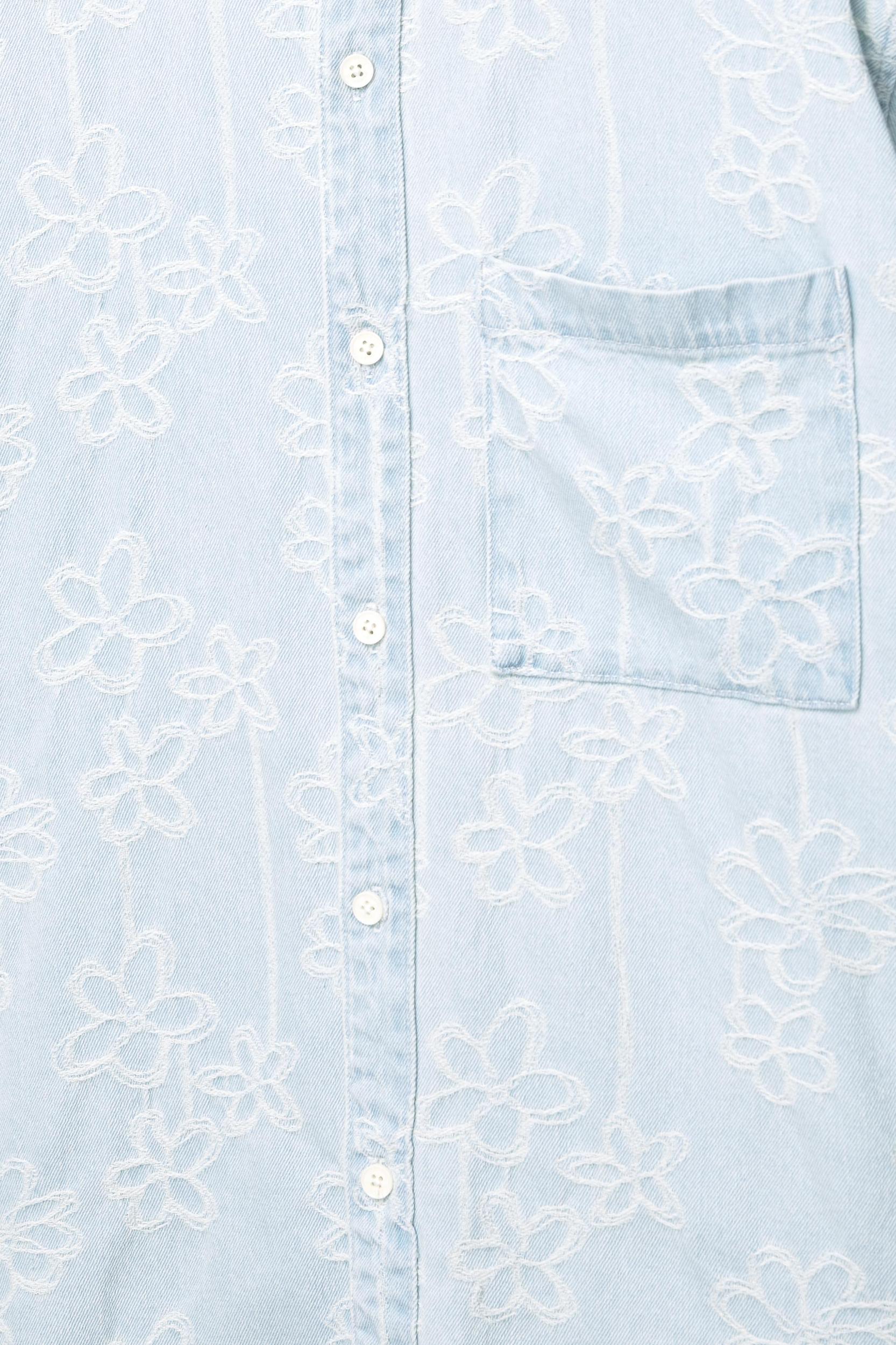 Floral denim shirt Product Image