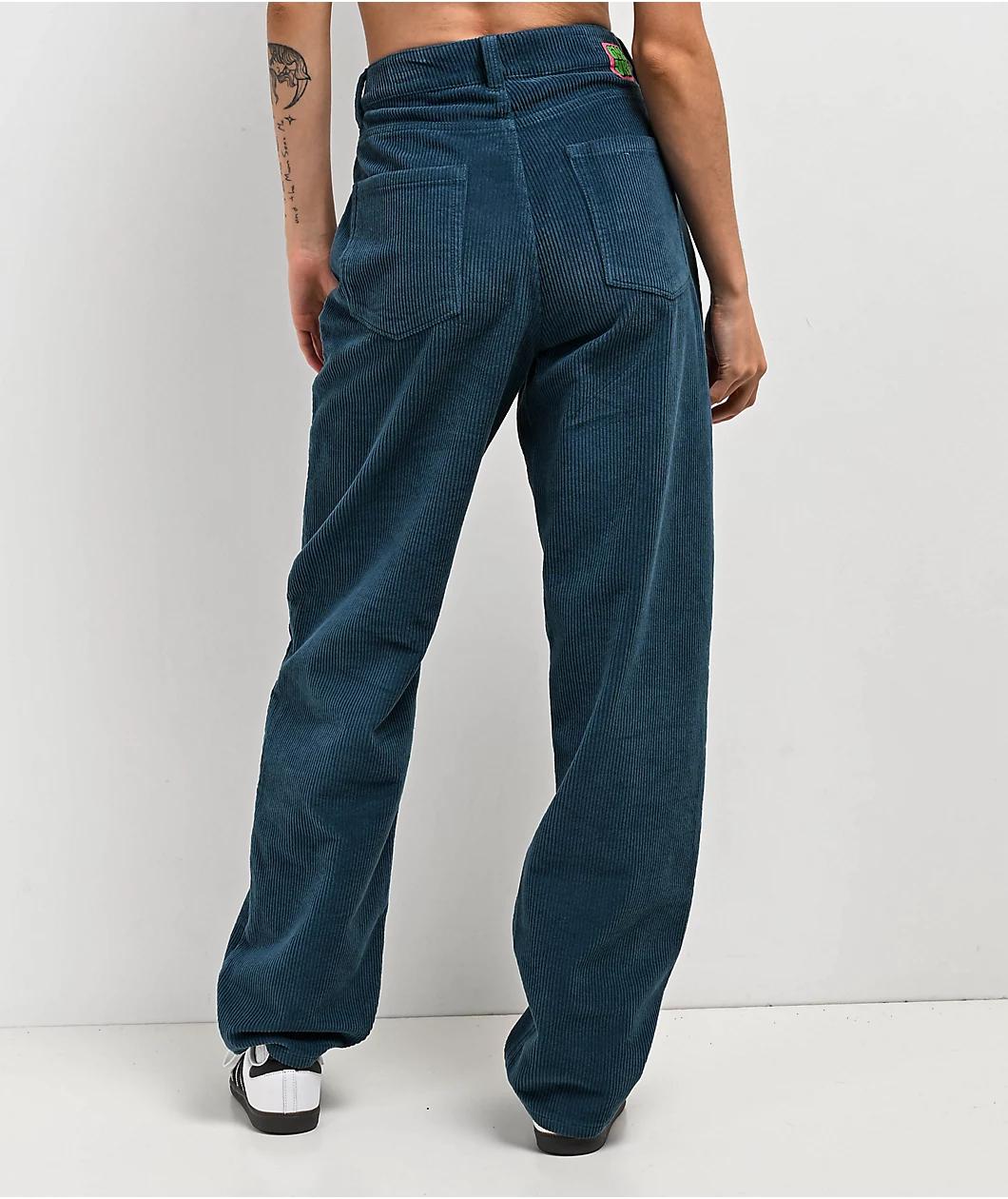 Empyre Tori Teal Corduroy Skate Pants Product Image