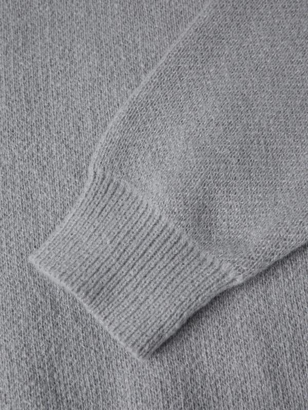 Men's Vintage Stitched Star Hooded Knit Sweater Product Image