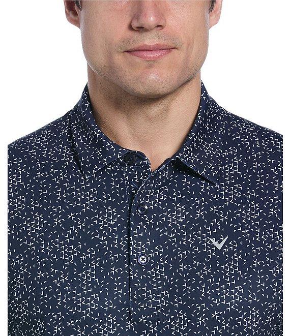 Callaway Chevron Printed Short Sleeve Polo Shirt Product Image