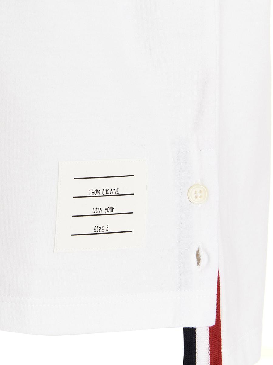 THOM BROWNE Oversized Pocket T-shirt Clothing In White Product Image