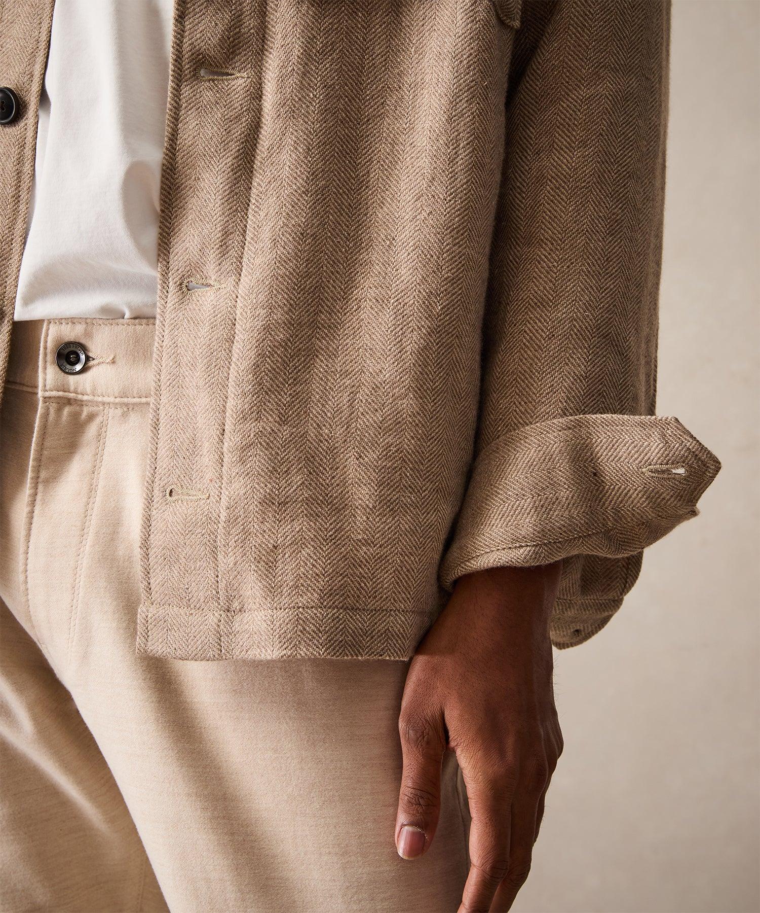 Linen-Wool Shirt Jacket Product Image