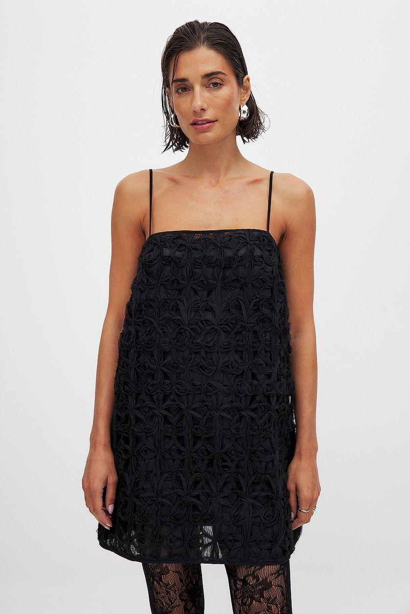 Organza A-Line Mini Dress Product Image