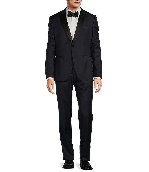Hugo Boss Slim Fit Flat Front Solid 2-Piece Tuxedo Suit Product Image