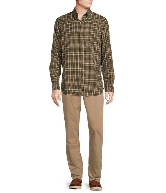 Cremieux Blue Label Washed Flannel Plaid Long Sleeve Woven Shirt Product Image