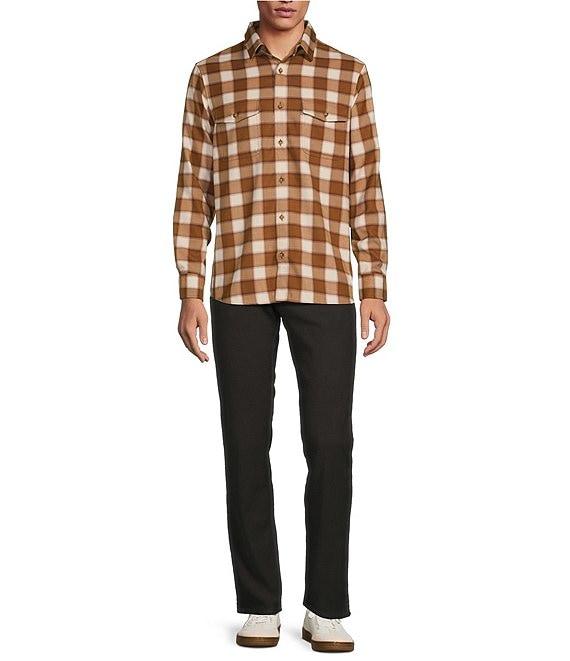 Rowm Long Sleeve Jaspe Small Buffalo Plaid Button Down Shirt Product Image